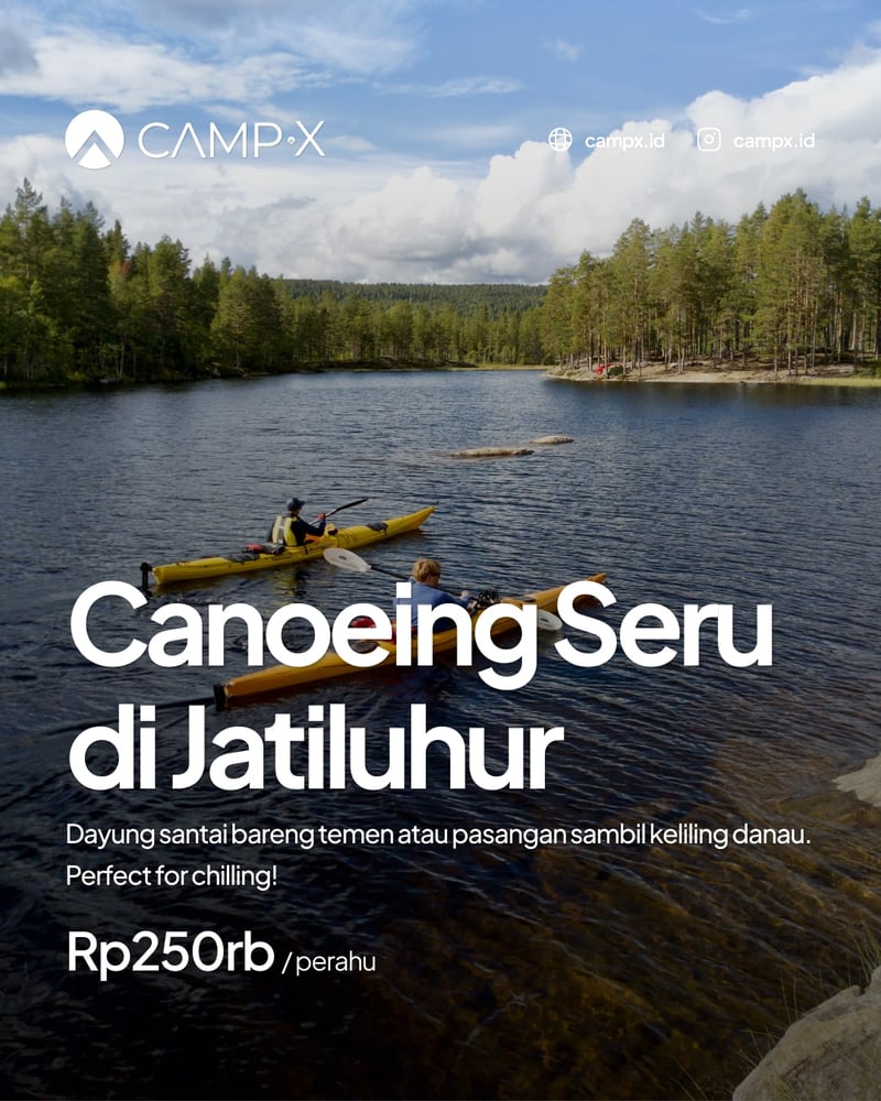 Canoeing Seru di Jatiluhur
