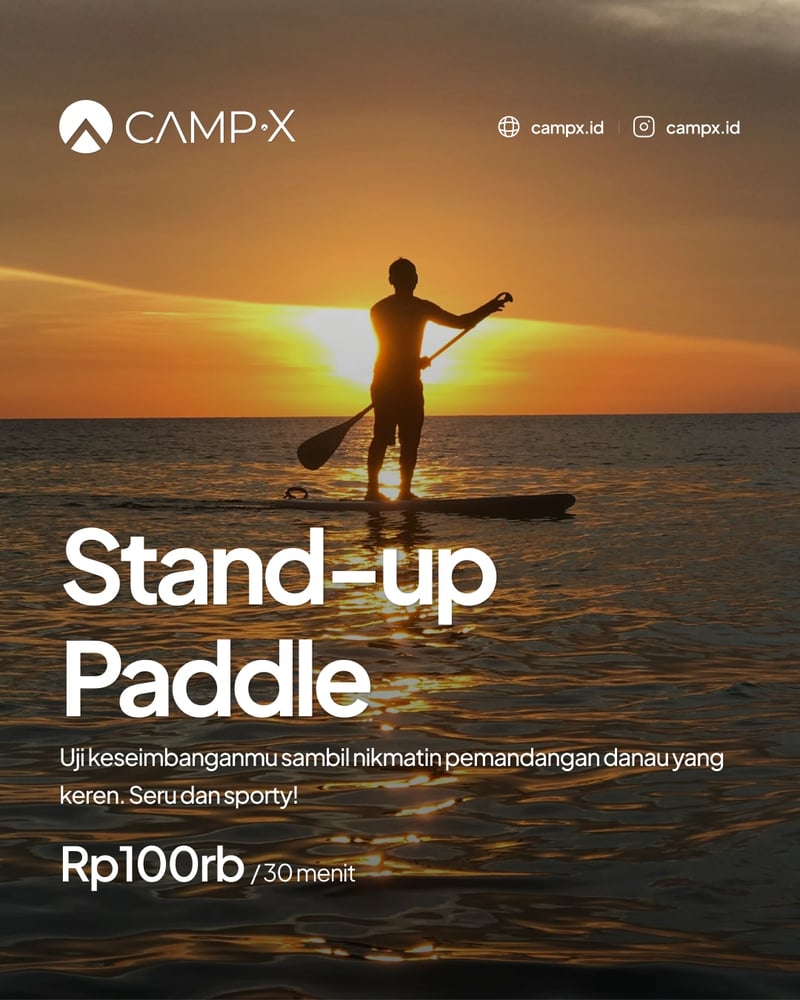 Jelajah Danau pake Paddle Board